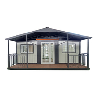 Conteneur extensible de luxe nouveau style Villa préfabriquée petite maison 2 chambres à coucher pour appartement hôtel usage extérieur
