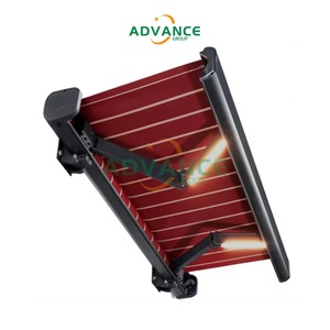 Toldo Retráctil Eléctrico <span class=keywords><strong>de</strong></span> Alta Resistencia con Marco <span class=keywords><strong>de</strong></span> Aluminio Resistente al Viento, Directo <span class=keywords><strong>de</strong></span> Fábrica, para Villas y Restaurantes - Product Image 1