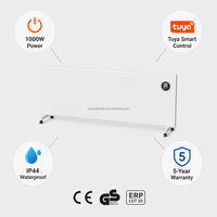 Chauffage infrarouge extérieur en métal, contrôlé par application à distance, classe énergétique IP44, couverture de 249 pieds carrés, portable, électrique