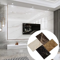 Lámina de PVC con Patrón de Mármol Blanco, Protección UV, 2.8mm/3mm de Grosor, Diseño Moderno, Impermeable, para Paneles de Pared en Hoteles y Hogares