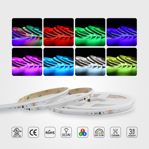 Tira de Luces LED RGBIC Direccionables de Emisión Lateral, 630 LED/M, DC24V, 10W/M, RGB Dinámico Ws2811, para Control Remoto, con Certificación CE RoHS - Product Image 3