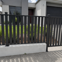 Panneaux de clôture en aluminium de qualité supérieure pour zones côtières, 6063-T5, résistants au sel, revêtement poudré, écran d'intimité pour l'Australie et la Nouvelle-Zélande