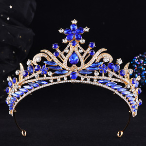 Couronne de mariée de luxe en alliage et strass, style princesse, accessoires pour fiançailles et cadeaux, diadème pour robes de mariée pour femmes - Product Image 6