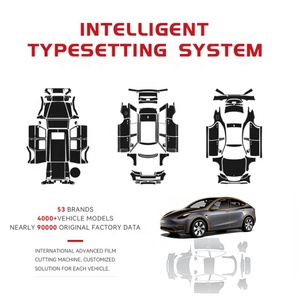 Auto-guérison Transparent/Mat/Brillant noir prédé<span class=keywords><strong>coupé</strong></span> coupe coupe TPU ppf peinture film de protection clair pour <span class=keywords><strong>Tesla</strong></span> modèle 3 /Y/S - Product Image 2