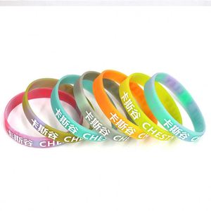 Custom Logo and Color Silicone Bracelets <b>Rubber</b> Wristbands High Quality Personalized Wrist <b>Band</b> - Product Image 1