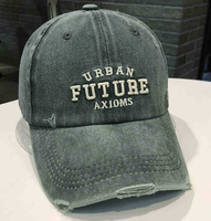 Gorra de béisbol bordada lavada vintage con logotipo personalizado Tela de encaje elegante para deportes al aire libre Patrón impreso
