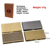 Nouvelle Boîte à Cigarettes Ondulée Allongée et Fine, Design 20 Emplacements pour Cartes, Ne Retient Pas la Fumée, Stockage Fumeur, Fine SmokeJX315, Moderne et Minimaliste