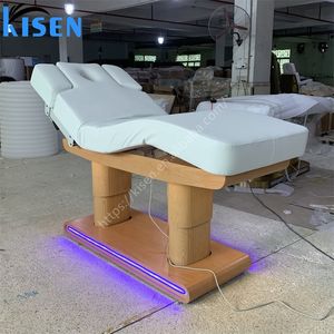 KISEN-Spa <span class=keywords><strong>de</strong></span> beauté moderne avec base en acier inoxydable, lit facial électrique, <span class=keywords><strong>table</strong></span> <span class=keywords><strong>de</strong></span> <span class=keywords><strong>massage</strong></span> <span class=keywords><strong>extra</strong></span> <span class=keywords><strong>large</strong></span> en vente - Product Image 2