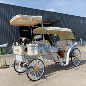Wedding Occasion Horse Carriage Sightseeing Vehicle Cheap Price Carriage Special Transportation Vehicle Customized Seats Awning - Product Image 4