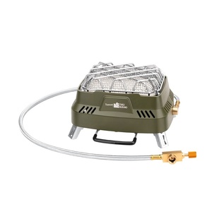 Réchaud à gaz portable pour le camping avec tuyau de gaz allongé, brûleur de cuisson pliable pour la randonnée, le trekking et les pique-niques - Product Image 1