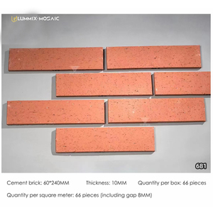 Trung Quốc cổ đại dài đất nung đỏ gạch Trà sữa cà phê nhà hàng nướng điểm tường gạch ngoài trời gạch - Product Image 6