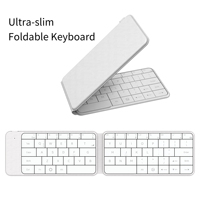 Nuevo teclado inalámbrico plegable con panel táctil, control táctil inteligente, mini teclado portátil para tableta, teléfono, iOS, Android, Windows