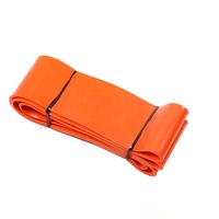 Color Naranja RTS de látex Natural ayudar logotipo personalizado Hip entrenamiento gimnasio culturismo casa Fitness resistencia sacar bandas de ejercicio
