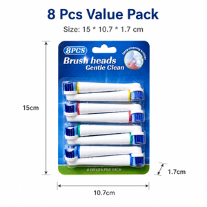 หัวแปรงเปลี่ยนสำหรับแปรงสีฟันแบบมืออาชีพ รุ่น 500 <span class=keywords><strong>600</strong></span> 1000 2000 2500 3000 5000 7000 - Product Image 2