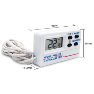 Thermomètre numérique électronique DD1405 avec alarme de température, sonde pour réfrigérateur et congélateur, minuteur alimentaire pour cuisine - Vente en gros - Product Image 2