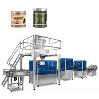 Ligne d'équipement de remplissage et d'emballage multi-têtes en acier inoxydable pour granulés, aliments, café, thé avec panneau de commande