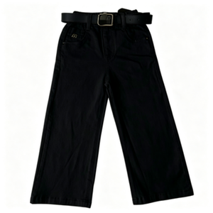 Pantalones estampados de pierna ancha informales a la moda para niñas pequeñas, pantalones largos de nailon/algodón, pantalones suaves y cómodos que combinan con todo, ropa escolar - Product Image 6