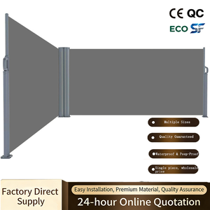 Stores à enrouleur manuels de haute qualité, modernes, à cadre en aluminium, pour patio extérieur, <span class=keywords><strong>jardin</strong></span>, pare-soleil, pare-vent, écran zippé, extensible, <span class=keywords><strong>pas</strong></span> <span class=keywords><strong>cher</strong></span> - Product Image 1