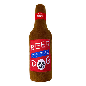 Jouet de luxe écologique pour <span class=keywords><strong>chien</strong></span>, bouteille de vin artificielle en peluche pour animaux de compagnie, aboiements et gémissements pour chiens en polyester - Product Image 5