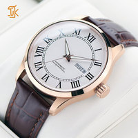 Montres automatiques avec logo personnalisé, 41 mm, acier inoxydable 316L, étanches 5 ATM, date, jour, calendrier, montre-bracelet mécanique pour homme OEM