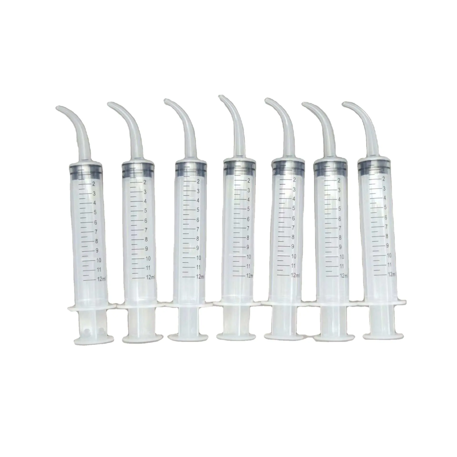 מפעל Wholesale12ML שיניים חד פעמי השקיה מזרק קצה מעוגל רושם מזרקים