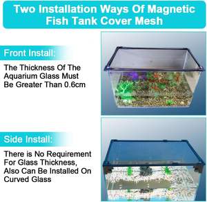 OEM Magnetic <span class=keywords><strong>Aquarium</strong></span> Deckel Deckel DIY <span class=keywords><strong>Aquarium</strong></span> Deckel Anti-Jumping Netz Abdeckung Mesh Terrarium Deckel Einstellbare Größe Fit <span class=keywords><strong>Aquarium</strong></span> <span class=keywords><strong>Hood</strong></span> - Product Image 4