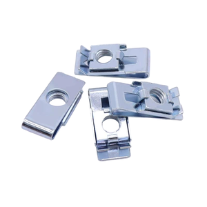 Écrou à ressort carré <span class=keywords><strong>en</strong></span> acier 65Mn zingué, écrou à cage <span class=keywords><strong>en</strong></span> acier au carbone haute résistance pour machines CVC, construction et automobile - Product Image 2