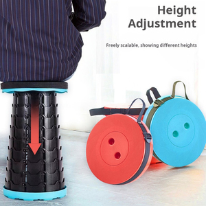 Outdoor Portable Barbecue Camping Fishing Telescopic <b>Folding</b> <b>Stool</b> Home Hand Carry Plastic - Product Image 5