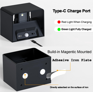 Applique murale rechargeable avec télécommande, style minimaliste, éclairage intérieur, lampes murales pour <span class=keywords><strong>la</strong></span> décoration moderne de <span class=keywords><strong>la</strong></span> véranda et du couloir - Product Image 5