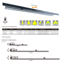 RONSE 2024 Nouveaux magasins 30w High Lumen Black Linear LED Track Light Shop Light LED Track Linear Light pour Super Market