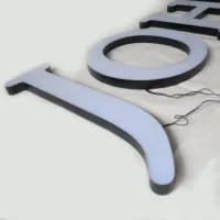 Enseigne lumineuse LED 3D personnalisée en acrylique GFace homologuée CE, étanche, à éclairage frontal, pour la décoration de vitrines sur le marché européen