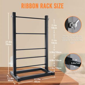 Jh-mech vải ruy băng thủ công Nơ gói quà tặng người bán hoa nghệ thuật cung cấp may ruy băng kệ trưng bày lưu trữ ruy băng - Product Image 2