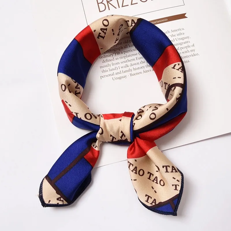 Korean style delicate restoring ancient scarf patchwork stripes Super-soft breathable colorful striped air hostess scarf