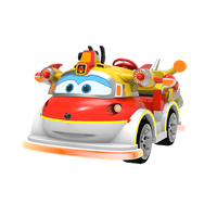 Fabrication en usine Amusement de plein air Alpha autorisé Super Wings Dizzy Kiddie Rides Voiture tamponneuse électrique pour Super Flying Man