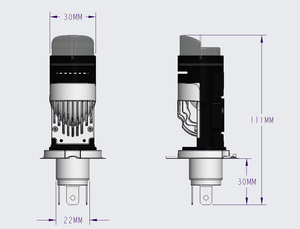 Mini Y1 MT Ampoule H4 LED Plug and Play, Lente de Proyector H4, Bombilla LED para Faros Delanteros de Coche y Motocicleta con Ventilador - Product Image 2