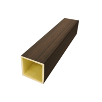 Offre Spéciale 50*50mm WPC décor tube carré panneau de séparation murale en plastique bois Composite MDF tube