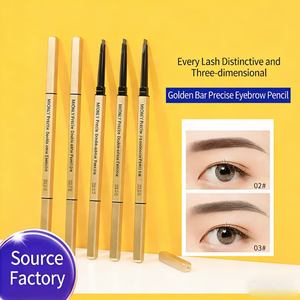 Crayon à sourcils double embout MYONLY Small Gold Bar : pointe triangulaire ultra-fine, waterproof, longue tenue et naturel. - Product Image 1