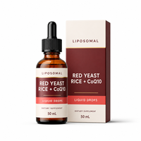 Complément Liquide de Riz Rouge Fermenté et CoQ10 avec Extrait de Berbérine, Bergamote, Artichaut et Ail