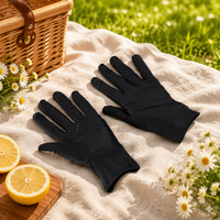 Gants durables à texture diamantée, enduits de PU, en coton antistatique, pour la sécurité électrique, à découpe laser des bords, à prix abordable