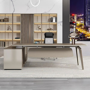 Mới nhất nội thất văn phòng sang trọng Ông Chủ quản lý điều hành Bàn tôi hình đơn giản Thiết kế bàn văn phòng - Product Image 3