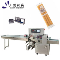 Machine d'emballage horizontale industrielle automatique pour coussins, 3 servomoteurs pour l'emballage flexible des aliments