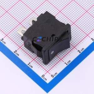 SS21-BBDWG2-S2-R D/C Rocker Switch Through hole Component (THT),21x15mm Switch 12A 250V - Product Image 1