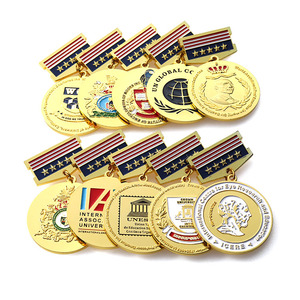 Sản Xuất Kim Loại Huy Hiệu Tùy Chỉnh 3D <span class=keywords><strong>Die</strong></span> Cast Mềm Men Ve Áo <span class=keywords><strong>Pin</strong></span> Biểu Tượng Công Ty Honor Phù Hiệu Giải Thưởng Ribbon Huy Chương - Product Image 2