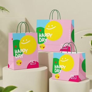 Bolsa de Papel Kraft de Alta Calidad, Duradera, Clásica, con Logotipo Personalizado, para Compras o Regalos, con Asa de Cuerda de Algodón - Product Image 1