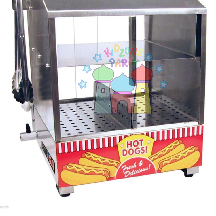 Bán Buôn Đồ Ăn Nhẹ Thương Mại Thép Không Gỉ Paragon Hot Dog Steamer Máy Với Kiểm Soát Nhiệt Độ