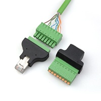 Adaptateur RJ45 vers bornier à ressort 8 broches, convertisseur Ethernet sans soudure, connecteur de port réseau industriel 8P8C