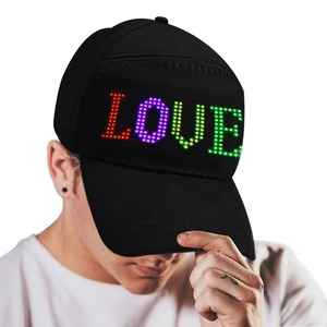 Promocional barato béisbol LED sombrero fabricante personalizado Light Up Scrolling LED personalizado mensajes LED - Product Image 2