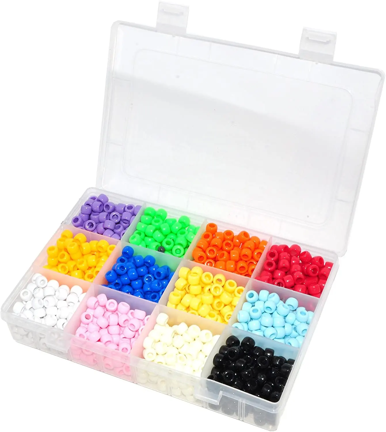 शैक्षिक खिलौने Diy बच्चों शिल्प लचीला 12 रंग ट्रे Perler मोती
