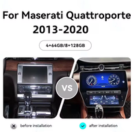 Écran double Android 13 de 12,3 pouces pour Maserati Quattroporte 2013-2020, navigation GPS pour voiture, lecteur multimédia, autoradio, Android Auto