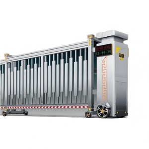 Portails Rétractables Automatiques de Luxe en Acier Inoxydable avec Télécommande pour Écoles, Villas et Usines - Product Image 1